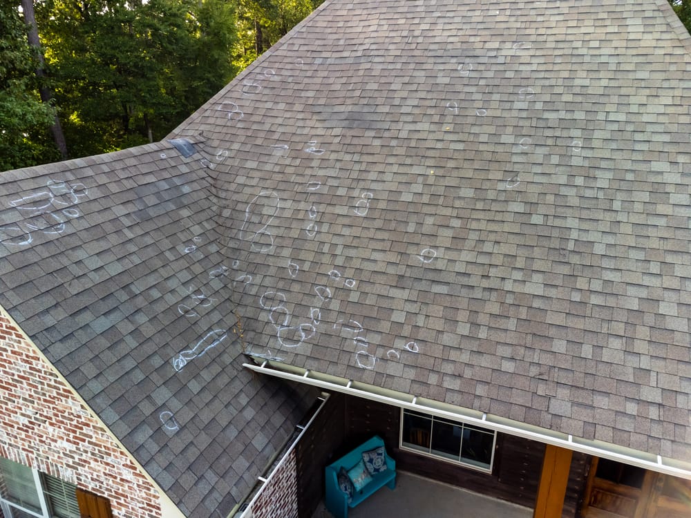 Roof with asphalt shingles - roof leak repair Austin - roof leak repair Austin