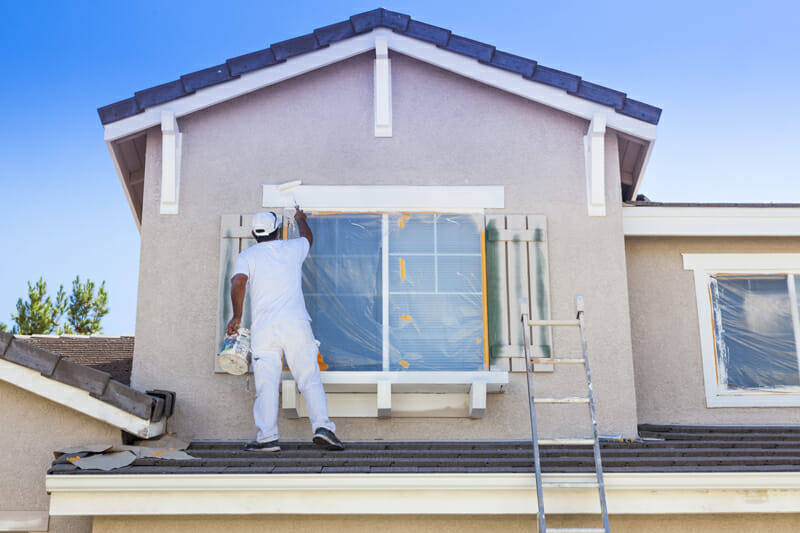 Paint job on a home in Lago Vista TX