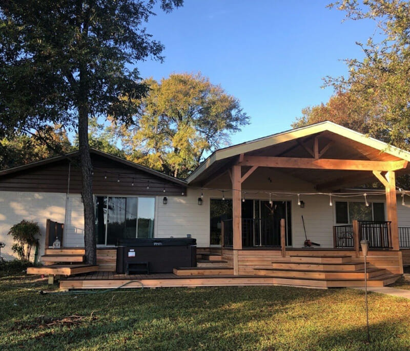 New back patio addition on home in Austin TX