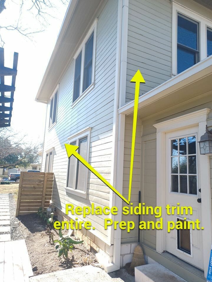 Siding trim replacement and repair